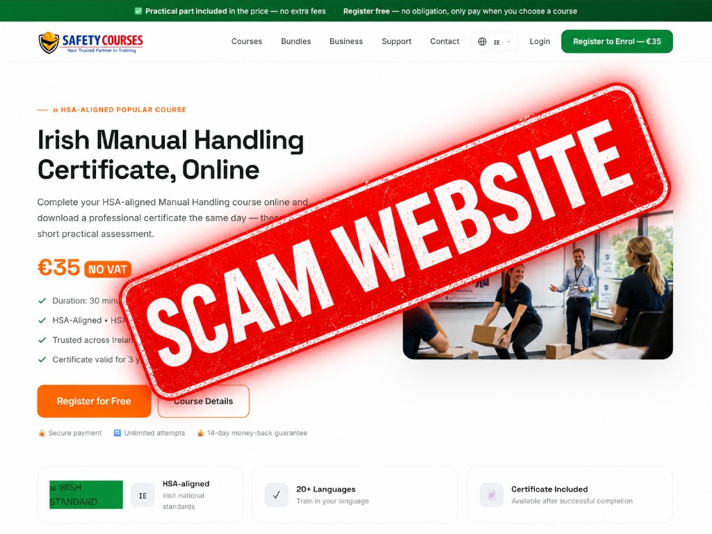 The fake clone website - this is NOT us
